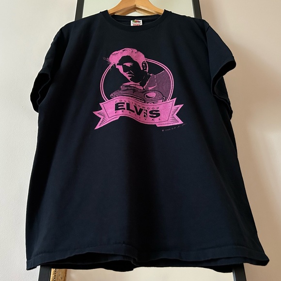 Vintage 2005 Elvis Presley Collingwood Festival band tour concert tee shirt Y2K - Picture 8 of 12